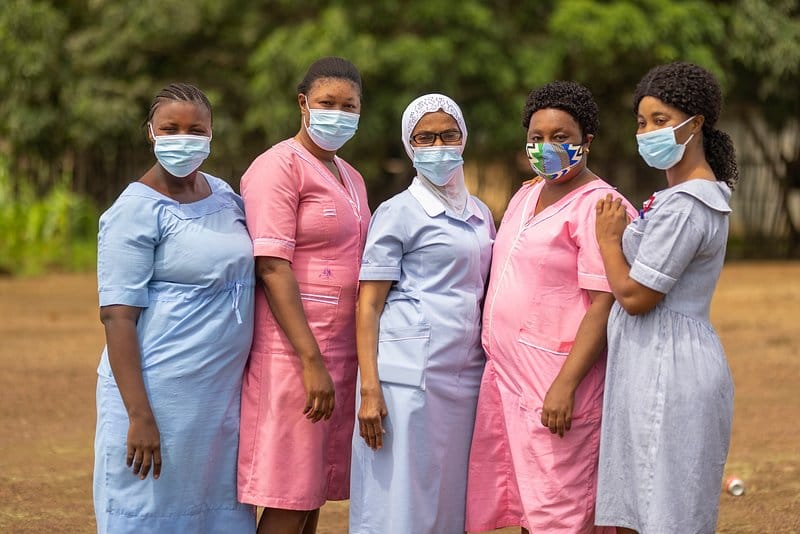 Team of healthcare professionals in the DRC